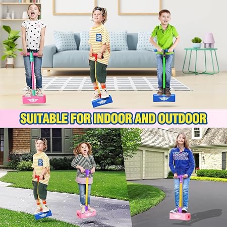 Pogo Stick Foam Jumper | Safe Squeaky Jumping Stick for Teens Adults