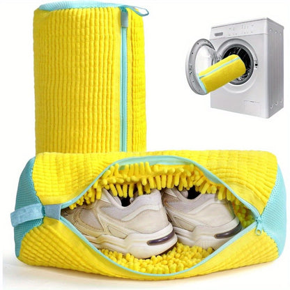Shoe Washing Machine Bag & Shoe Cleaner Wipes, Laundry Shoe Bag for Washer and Dryer
