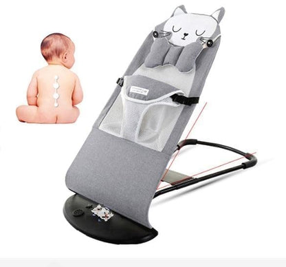 Infant Comfort Baby Bouncer Rocking Chair -Ergonomic Design Baby Bouncy Seats Foldable and Reclining Baby Sleeping & Swing Chair