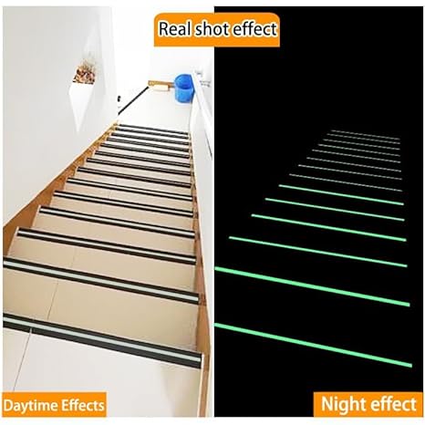 Premium Heavy Duty Strong Anti Skid Tape for Safety and Traction, Indoor or Outdoor, Stair and other Slippery Surfaces Waterproof Anti Slip Glow in the Dark High Traction, Easy Use