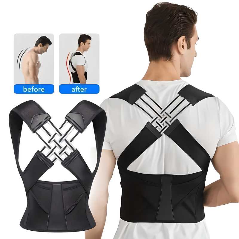 Posture Corrector Belt Unisex | Adjustable Back Support for Pain Relief & Spine Alignment