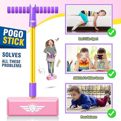Pogo Stick Foam Jumper | Safe Squeaky Jumping Stick for Teens Adults