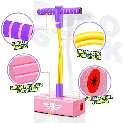 Pogo Stick Foam Jumper | Safe Squeaky Jumping Stick for Teens Adults