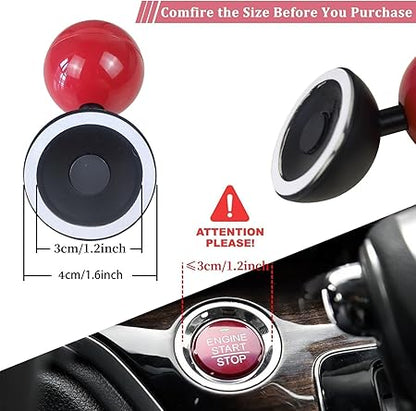 Car Push to Start Button Rocker, Car Engine Start Stop Button Joystick, Funny Ignition Switch Lever for Car Interior Styling, Car Decorative Accessories, Universal Fit