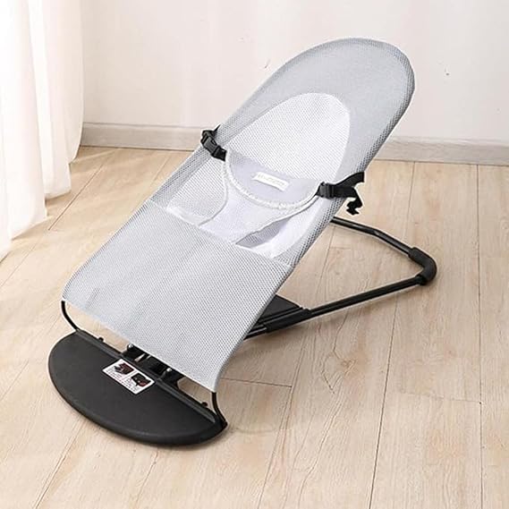 Infant Comfort Baby Bouncer Rocking Chair -Ergonomic Design Baby Bouncy Seats Foldable and Reclining Baby Sleeping & Swing Chair