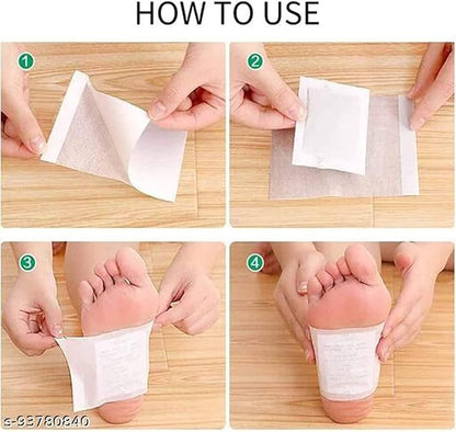 Kinoki Cleansing Detox Foot Patches 30 Adhesive Pads Kit Natural Unwanted Toxins White and Gold