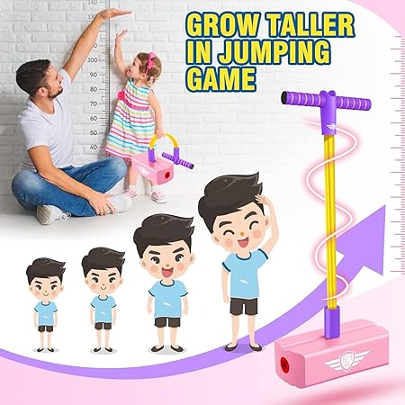 Pogo Stick Foam Jumper | Safe Squeaky Jumping Stick for Teens Adults