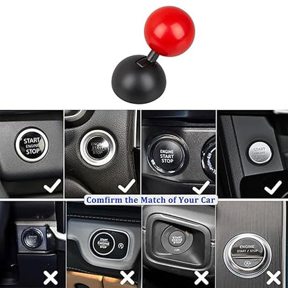 Car Push to Start Button Rocker, Car Engine Start Stop Button Joystick, Funny Ignition Switch Lever for Car Interior Styling, Car Decorative Accessories, Universal Fit