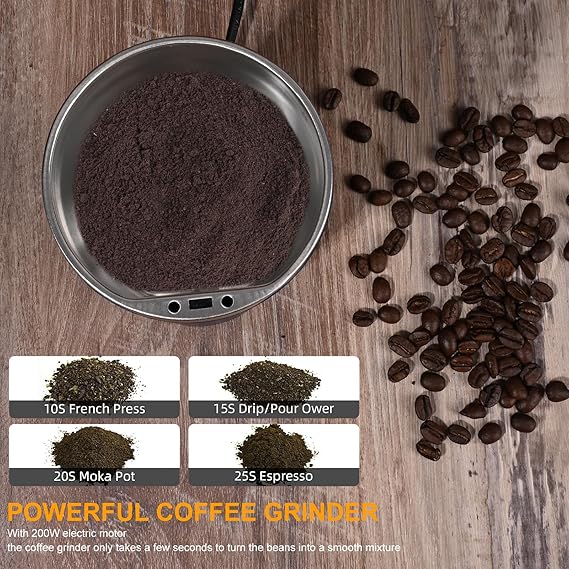 Electric Coffee Grinder Stainles Steel Nuts Coffee Bean Grinding Machine Portable Kitchen Profession Ceramic Grinder Coffeeware