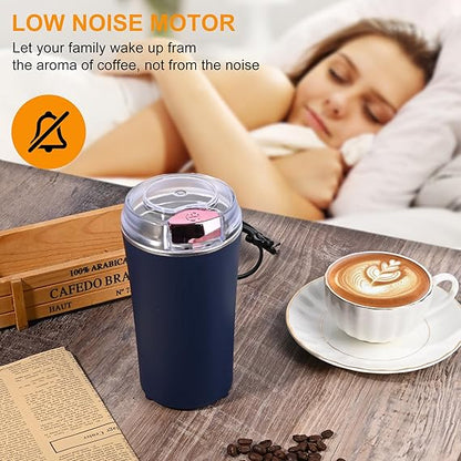 Electric Coffee Grinder Stainles Steel Nuts Coffee Bean Grinding Machine Portable Kitchen Profession Ceramic Grinder Coffeeware