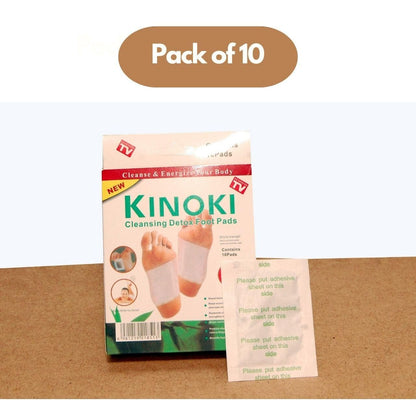Kinoki Cleansing Detox Foot Patches 30 Adhesive Pads Kit Natural Unwanted Toxins White and Gold