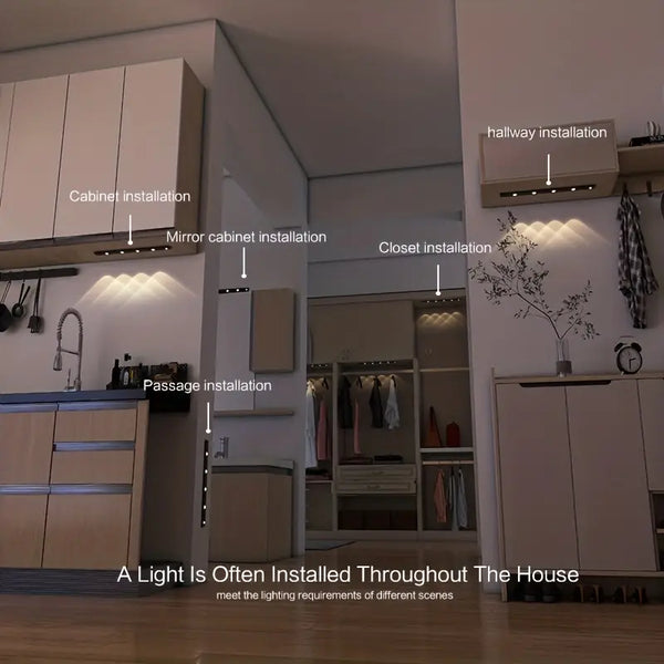 Muvit LED Motion Sensor Cabinet Light with Rechargeable Light