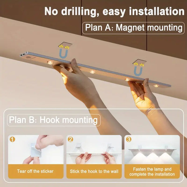 Muvit LED Motion Sensor Cabinet Light with Rechargeable Light