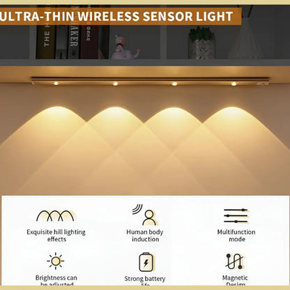 Muvit LED Motion Sensor Cabinet Light with Rechargeable Light